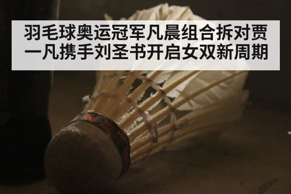羽毛球奥运冠军凡晨组合拆对贾一凡携手刘圣书开启女双新周期